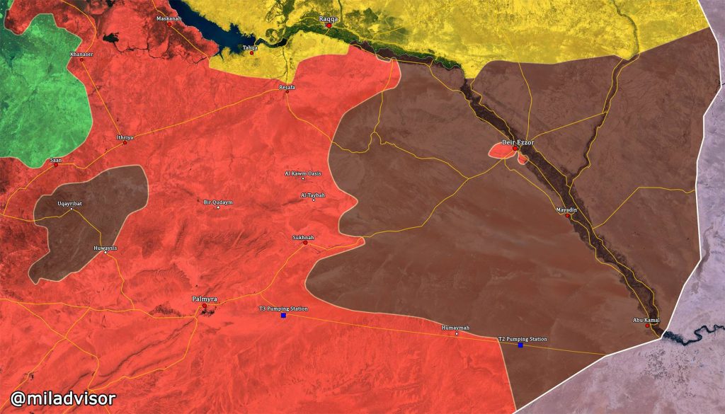 Syrian Army Advances Towards Deir Ezzor, Deploys In 75 km From City