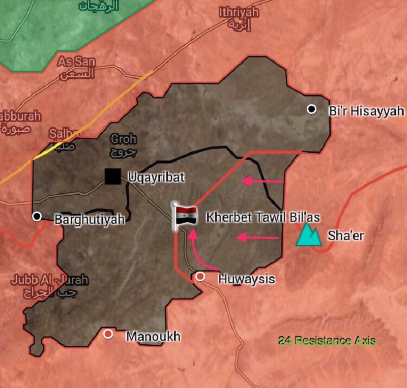 Syrian Government Forces Overrun ISIS Defense Northeast Of Uqayribat