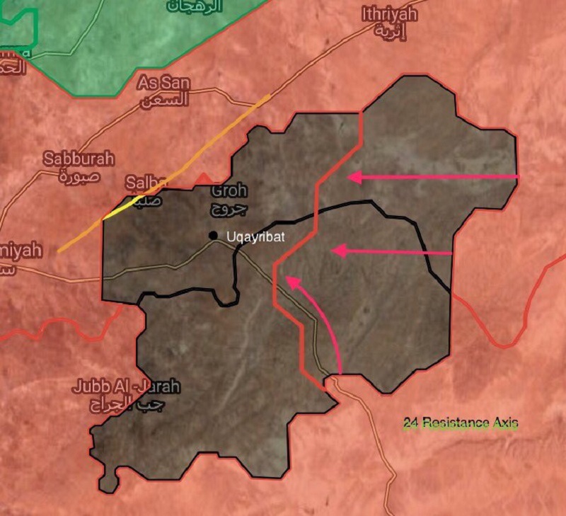 Syrian Army Liberates New Points In Outskirts Of ISIS-held Town Of Uqayribat (Maps)