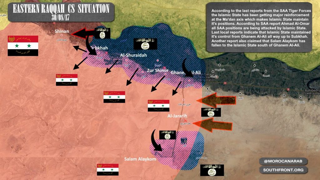 ISIS Deploys Reinforcements To Southern Raqqah In Attempt To Gain More Ground From Syrian Army Tiger Forces