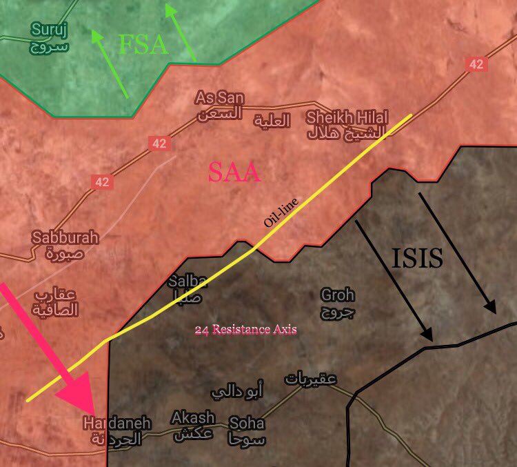 Government Forces Developing Counter-Attack Against ISIS At Salamiyah-Ithriyah Road (Maps)