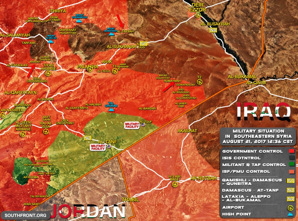 Maps: ISIS Collapses In Central And Southern Syria