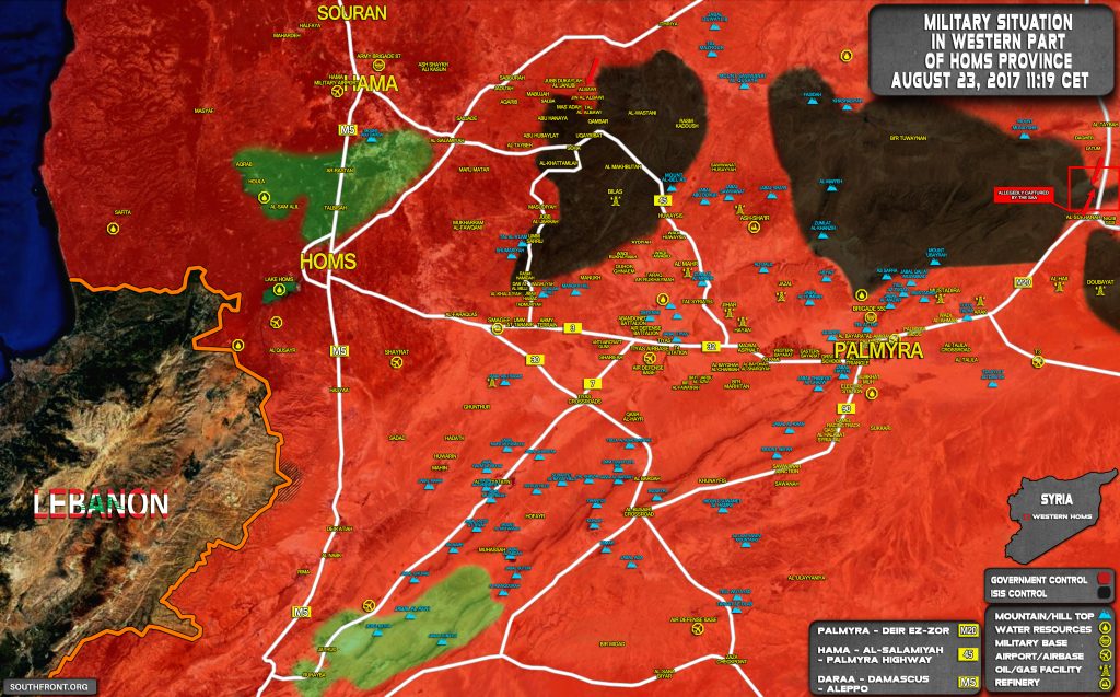 Military Situation In Central Syria On August 23, 2017 (Maps)