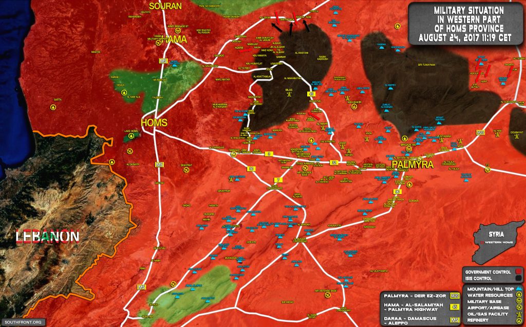 Government Forces Developing Counter-Attack Against ISIS At Salamiyah-Ithriyah Road (Maps)