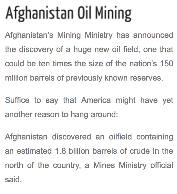 More American Troops to Afghanistan, To Keep the Chinese Out? Lithium and the Battle for Afghanistan’s Mineral Riches