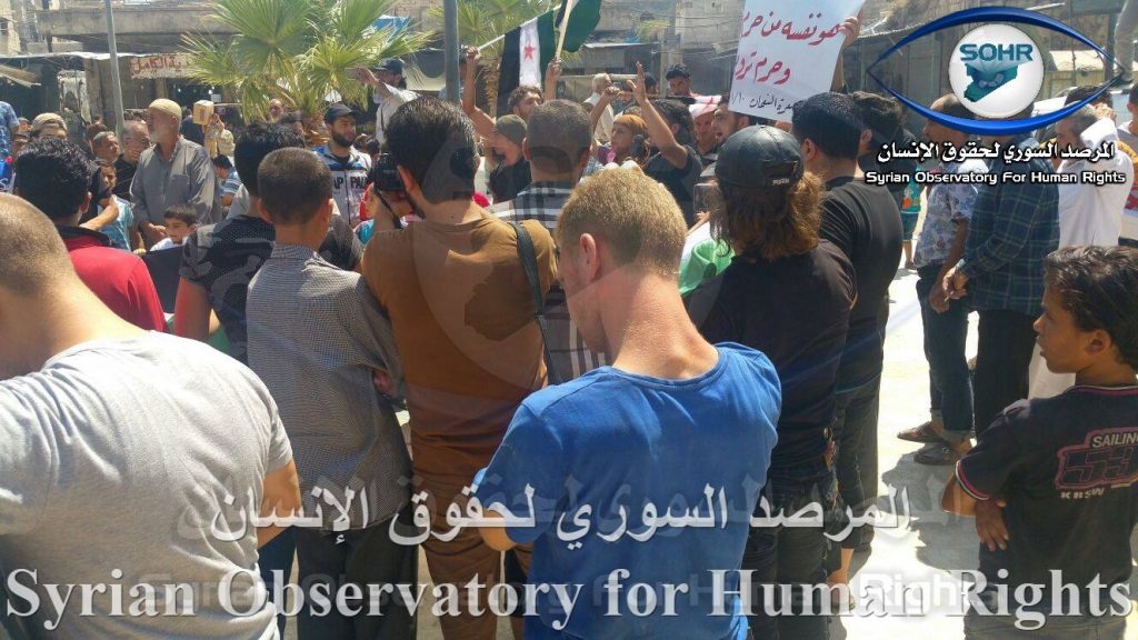 Demonstrations Against Hay'at Tahrir al-Sham in Idlib Province