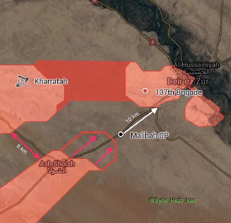 SAA Advances In Cemetery Area In Deir Ezzor City, Pushes Along Sukhna-Deir Ezzor Highway (Map)