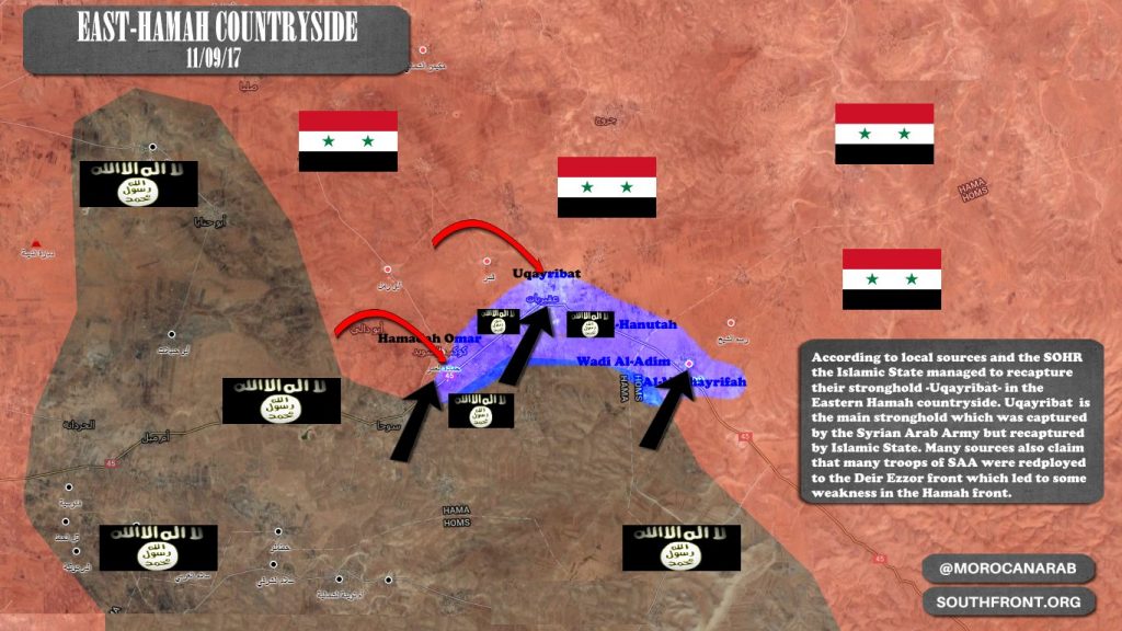 Large ISIS Counter-Attack In Eastern Hama, Syrian Army Retreats From Uqayribat - Reports