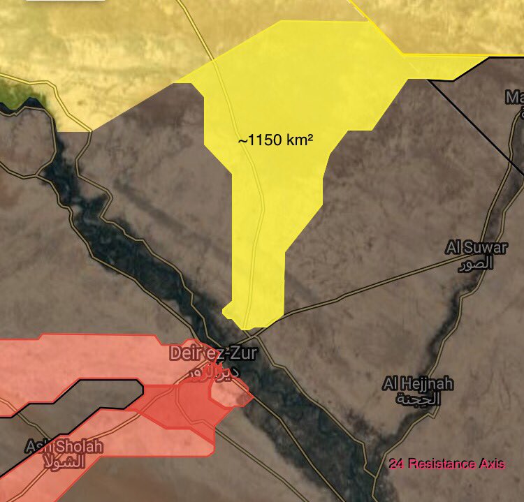 Syrian Democratic Forces Captured 150km2 From ISIS In Deir Ezzor Countryside (Maps)