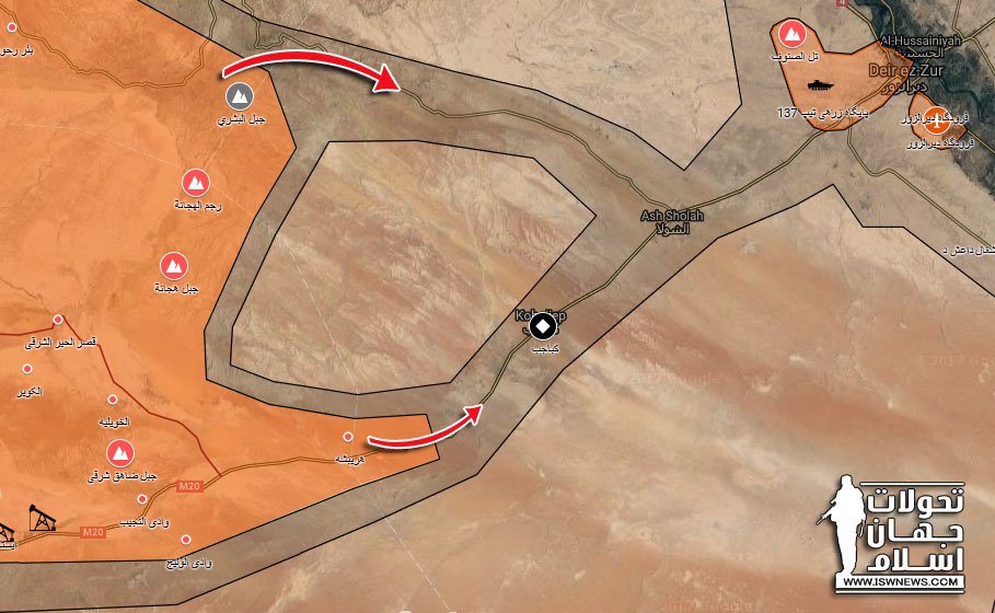 Syrian Army Is In About 30km Away From Deir Ezzor City