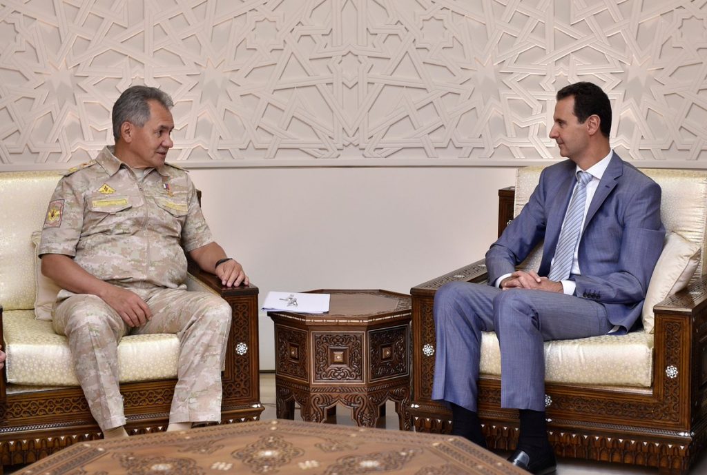 Russian Defense Minister Visits Damascus For Meeting With President Assad