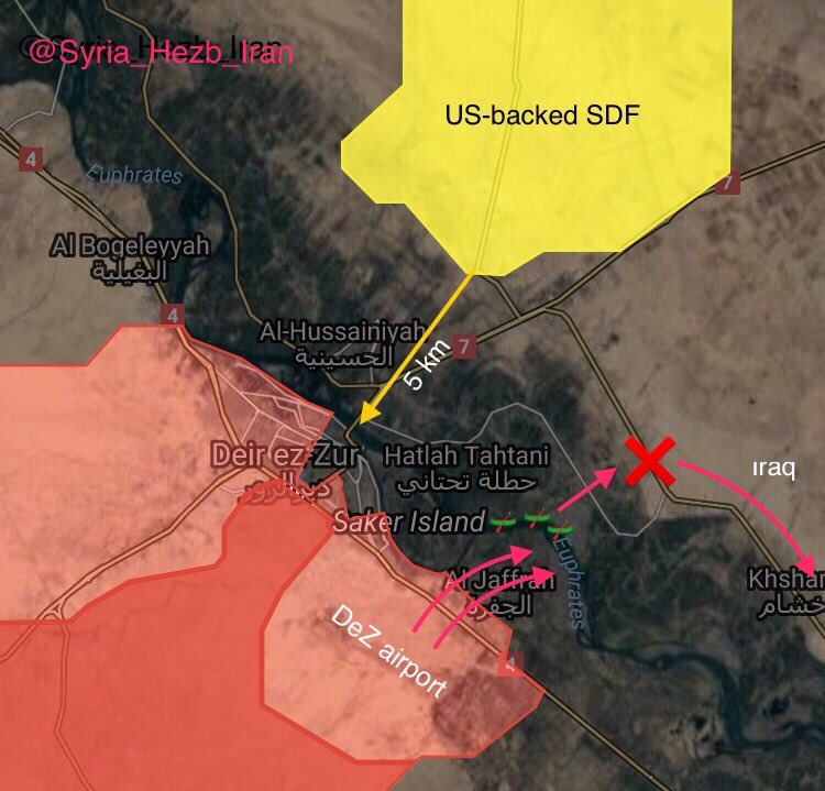 Syrian Army Clashing With ISIS In Jaffrah On Western Bank Of Euphrates. Will Army Cross River?