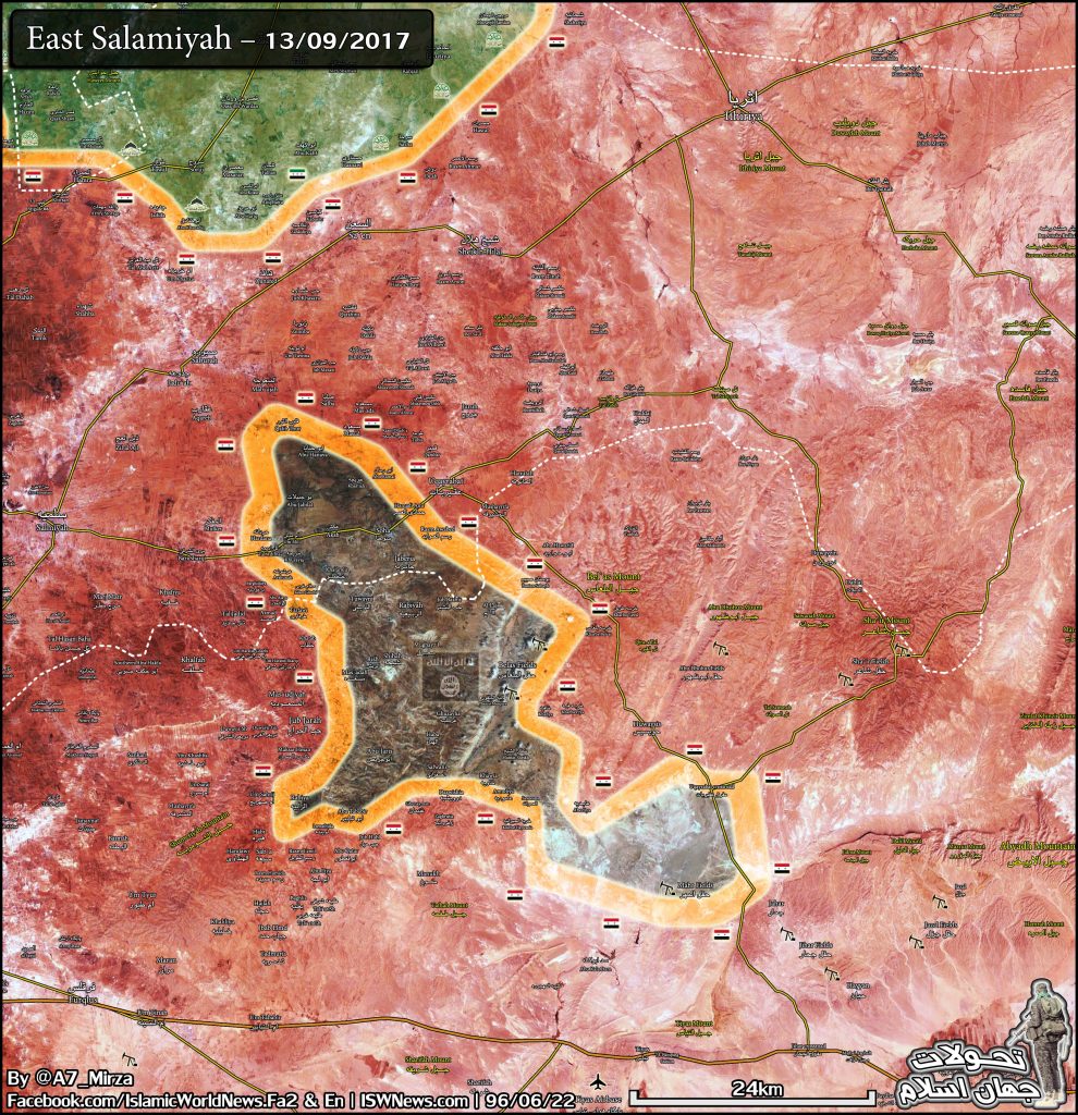 Military Situation In Eastern Hama On September 13, 2017