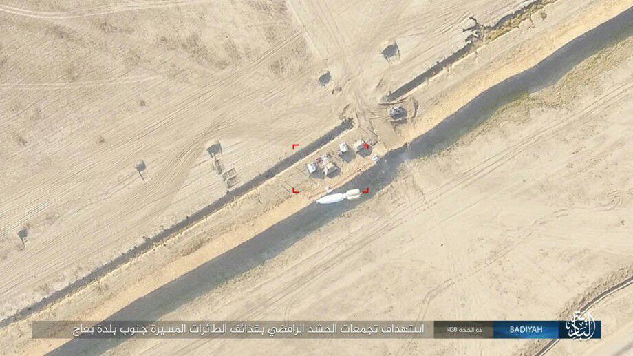 Photos: ISIS Uses Armed Drones Against Iraqi Popular Mobilization Units West Of Mosul