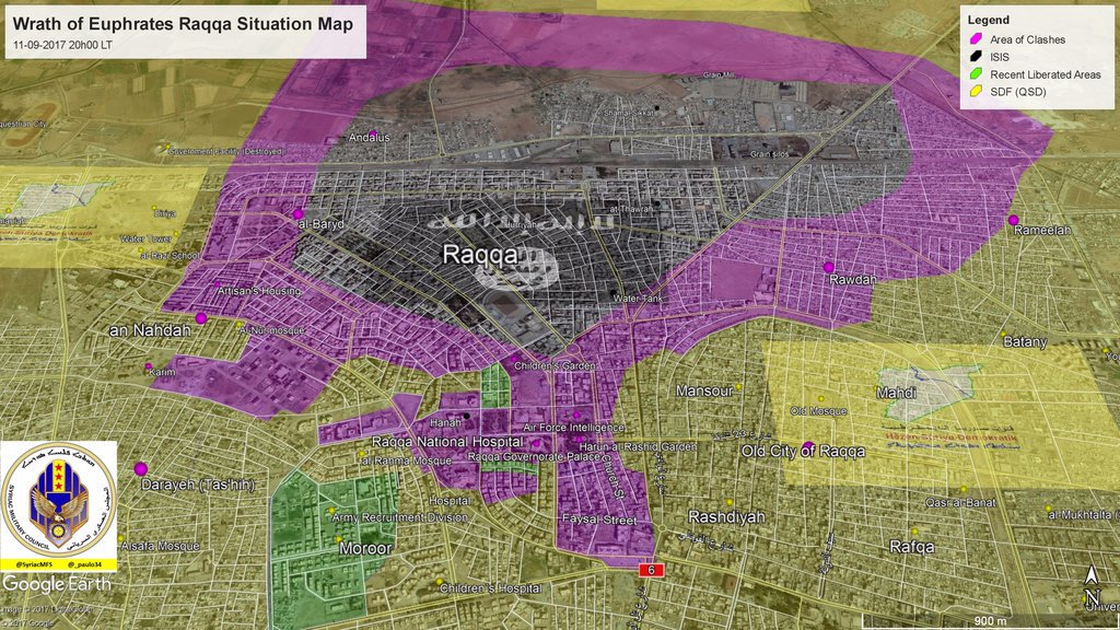 SDF Repels Another ISIS Attack Inside Raqqa City. 33 Terrorists Killed