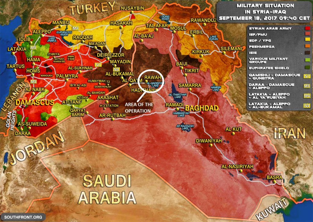 Iraqi Army And Popular Mobilization Units Starts Push Towards Syrian Border Along Baghdad-Deir Ezzor Higway