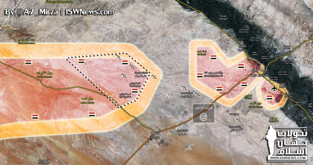 Tiger Forces Enter Kharata Fields Area, Deploy In Only About 20km From Deir Ezzor City (Map)