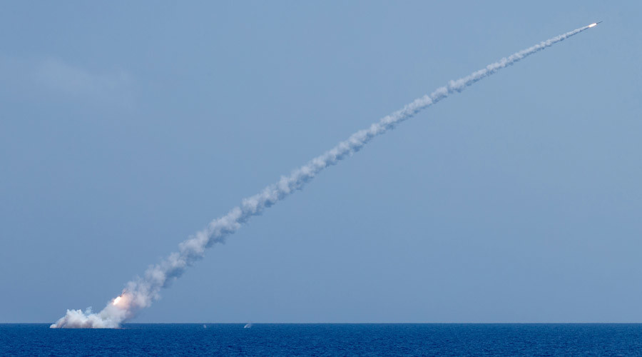 Russian Sumbarine Launches Cruise Missiles On Terrorist Targets In Syria's Idlib Province