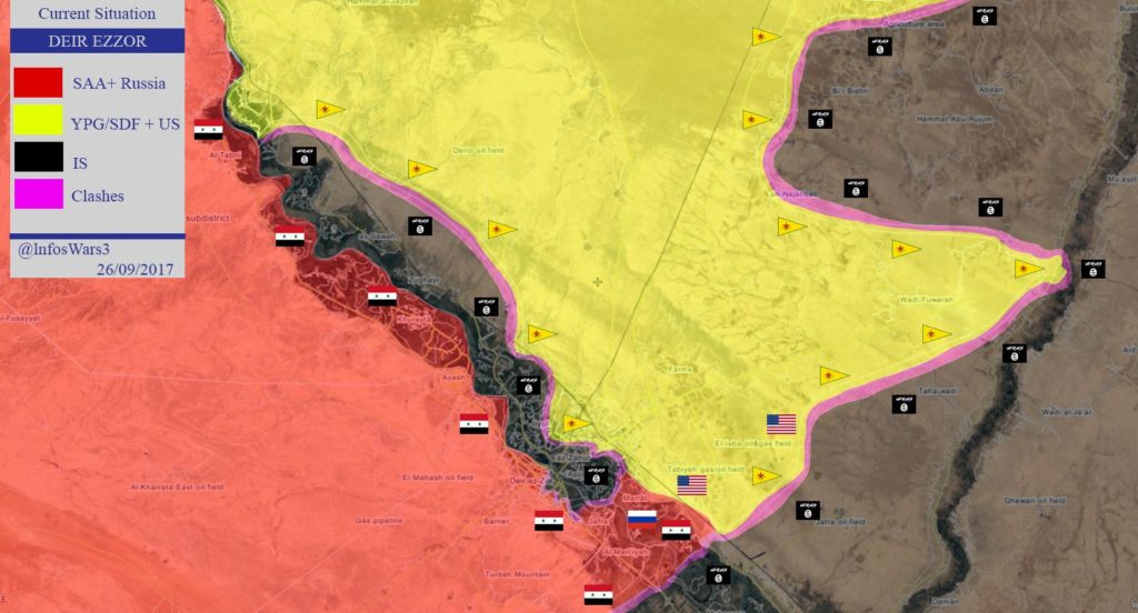 Overview Of Battle For Deir Ezzor On Septemer 26, 2017 (Map, Videos)