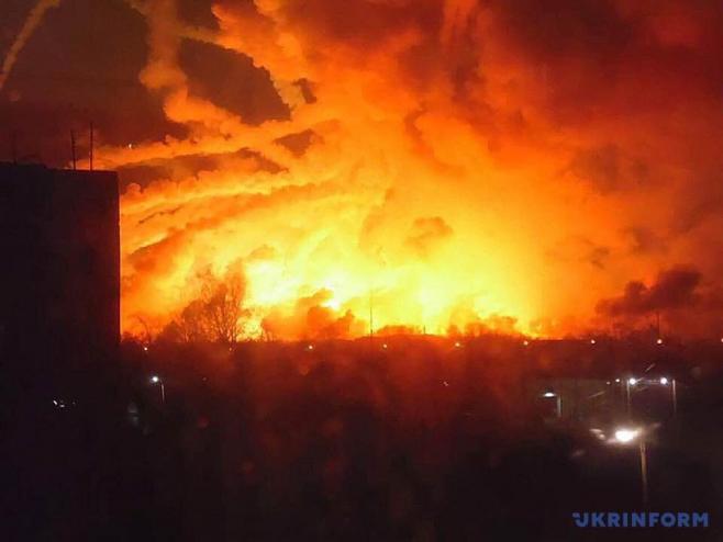 Major Munition Depot On Fire In Ukraine, Sabotage Not Ruled Out (Videos, Photos)