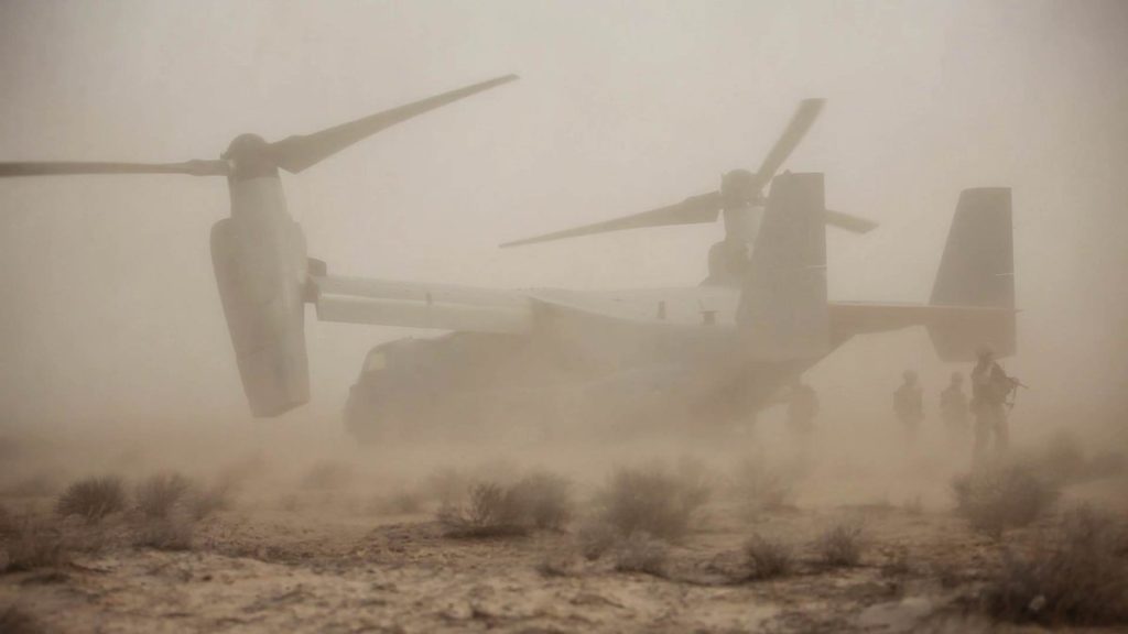 U.S. V-22 Osprey Crashed In Syria. Two Service Members Suffered Injures