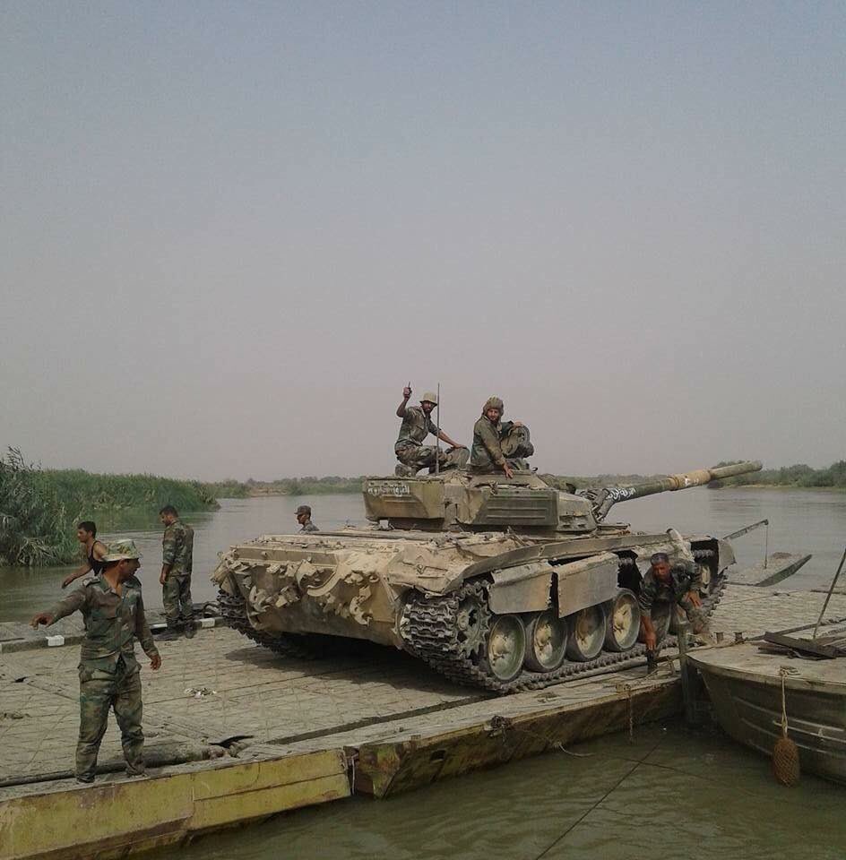 Photos: Syrian Arab Army 4th Armoured Division Crossing Euphrates