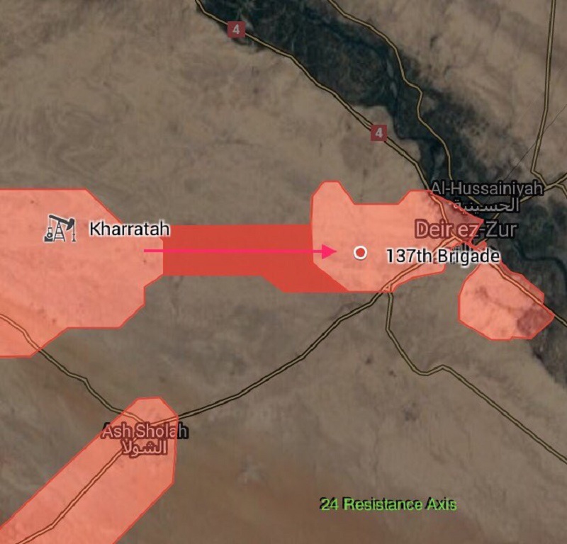 Military Situation In Deir Ezzor Area Following Lifting Of ISIS Siege From Strategic City (Map)