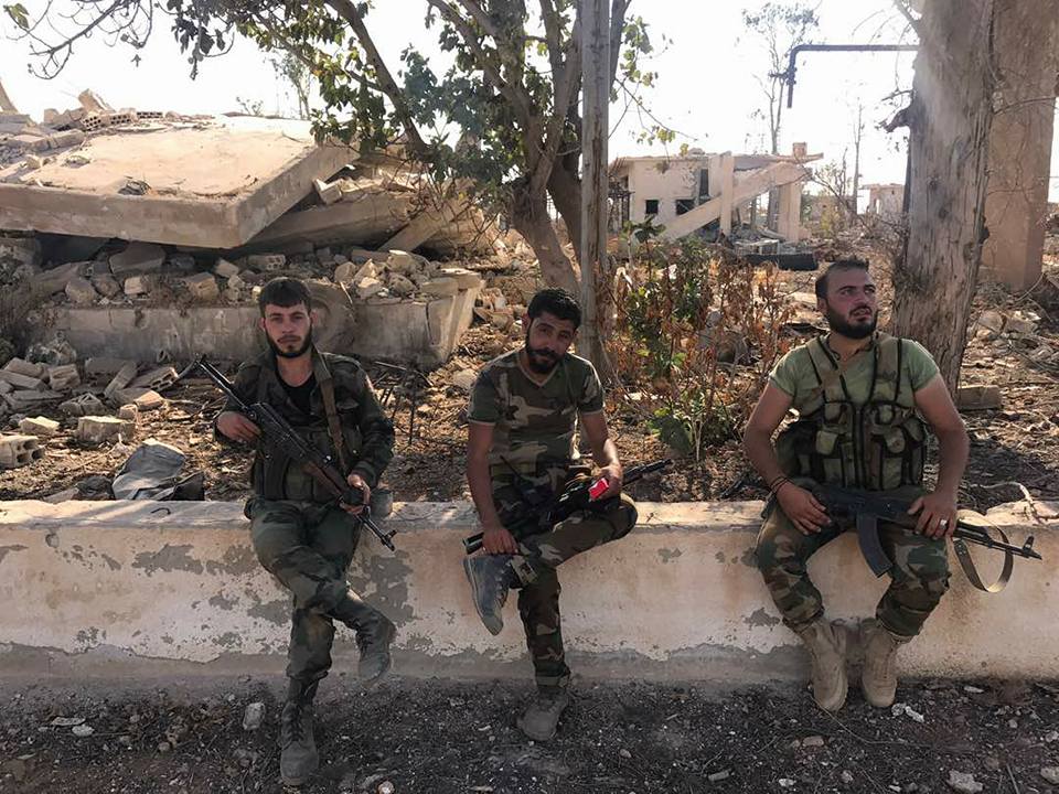 Photos: Syrian Government Forces In Salbah Electricity Station In Eastern Hama