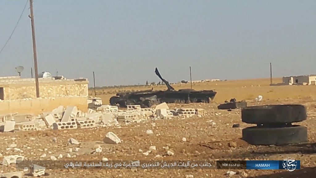 Army Troops Liberated 2 Villages East Of Salamiyah, ISIS Destroyed 2 Battle Tanks (Map, Photos)