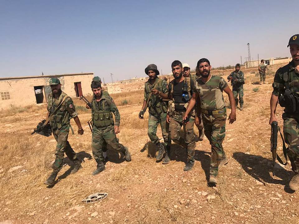 Photos: Syrian Government Forces In Salbah Electricity Station In Eastern Hama