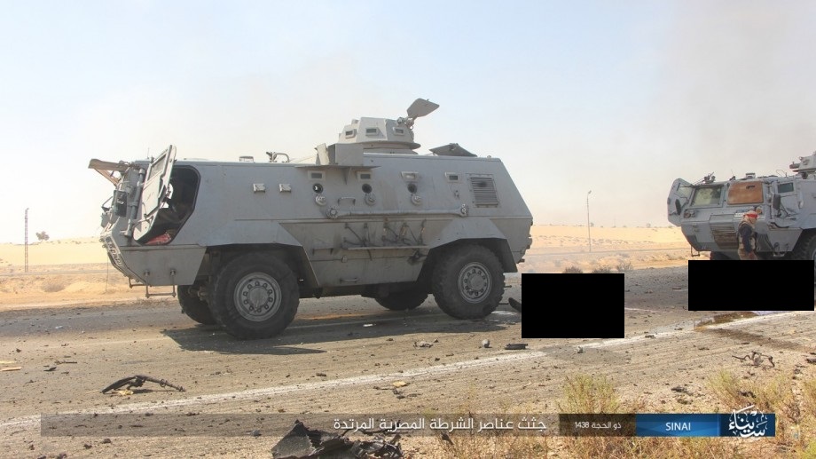 In Photos: ISIS Ambushes Egyptian Military Column In North Sinai