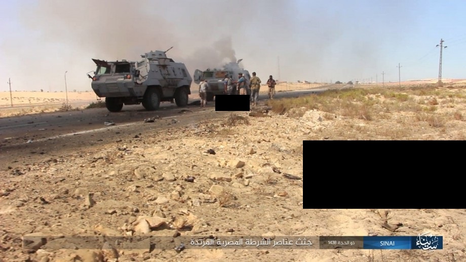 In Photos: ISIS Ambushes Egyptian Military Column In North Sinai