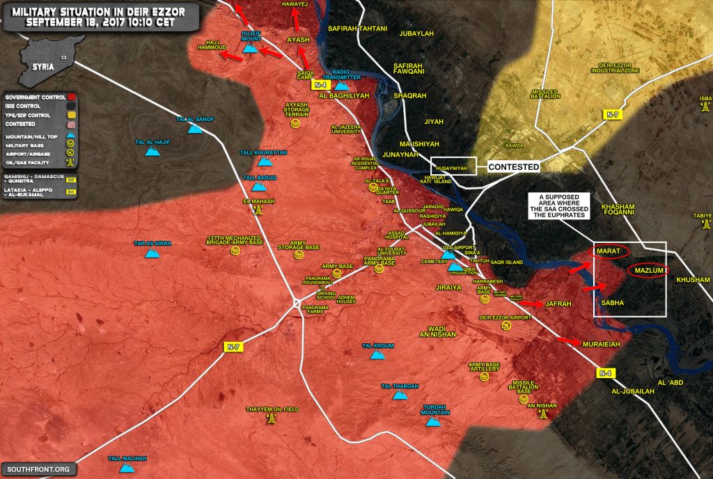 Overview Of Battle For Deir Ezzor On September 17-18, 2017 (Maps, Photos, Videos)