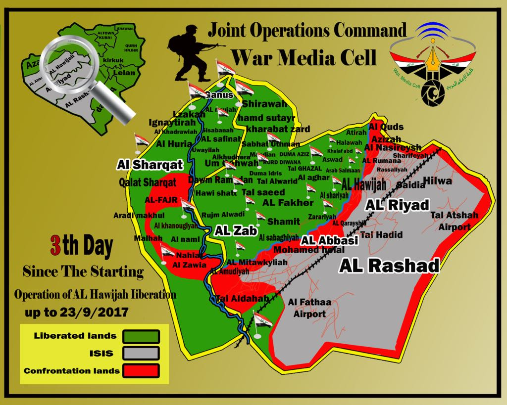 Iraqi Army, PMU Liberated 120 Villages During First Phase Of Its Military Operation In Hawija Area