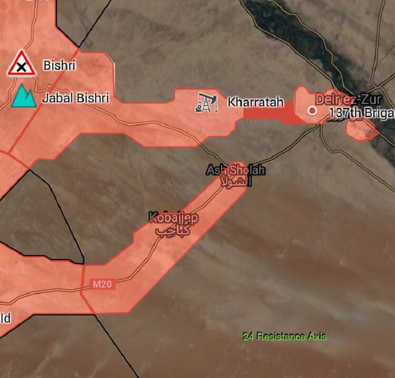 Military Situation In Deir Ezzor Area Following Lifting Of ISIS Siege From Strategic City (Map)