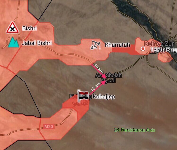 Fierce Fighting Near Deir Ezzor: Army Seizes Kobajjep. ISIS Claims Destroying Of 8 Vehicles