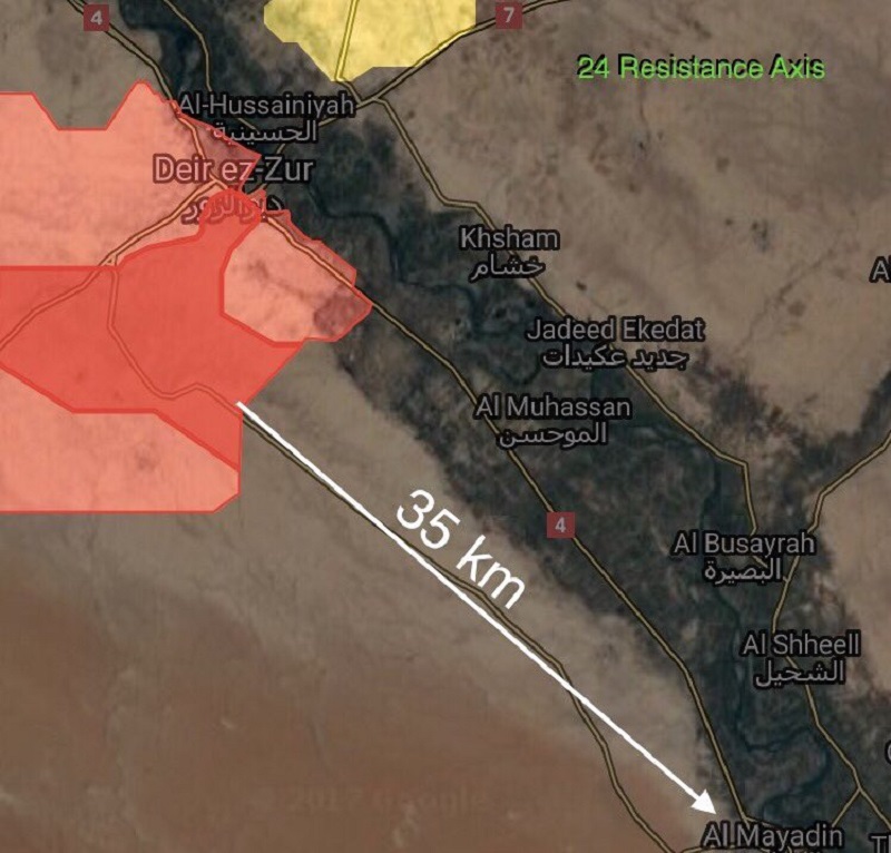 Overview Of Battle For Deir Ezzor On September 14, 2017 (Maps)