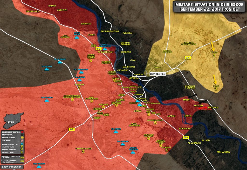 Overview Of Battle For Deir Ezzor On September 21-22, 2017 (Map, Video)