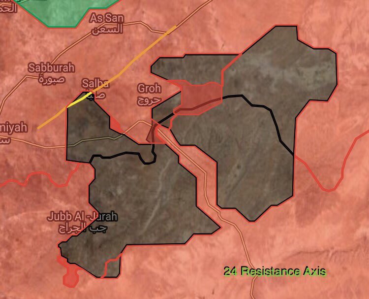 Maps: Syrian Government Forces Advances Against ISIS In Eastern Hama