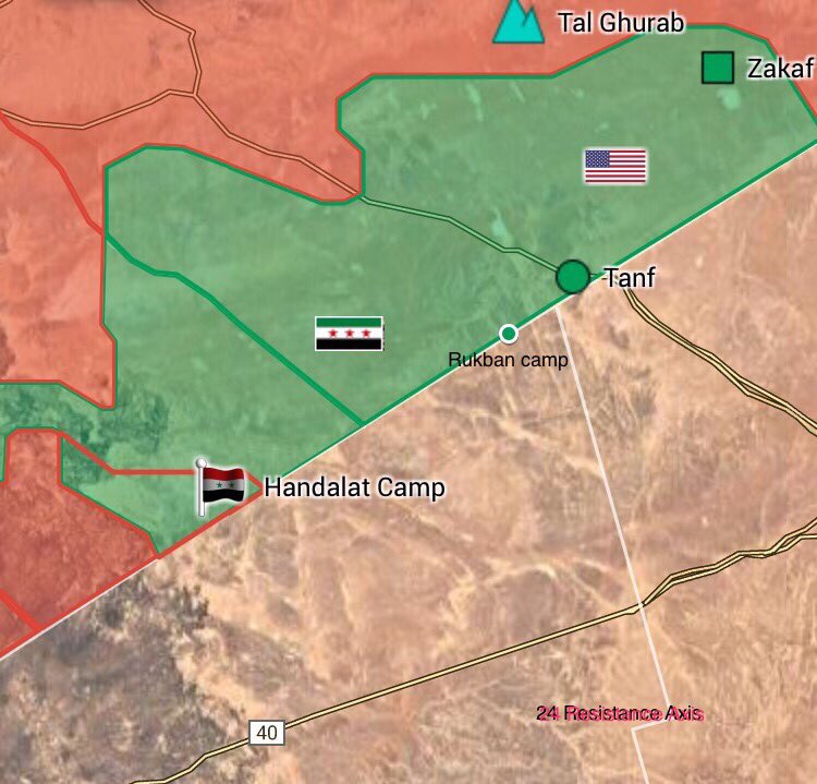 Map: Military Situation In Southeastern Syria Following Liberation Of Al-Hadalat Refugee Camp