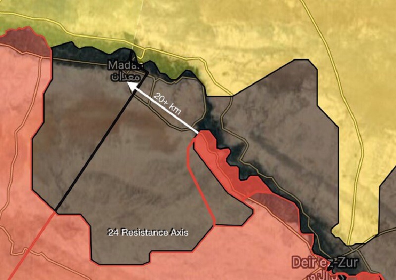 ISIS Defense Collapses Northwest Of Deir Ezzor, Syrian Army Liberates About 100km2 (Maps)