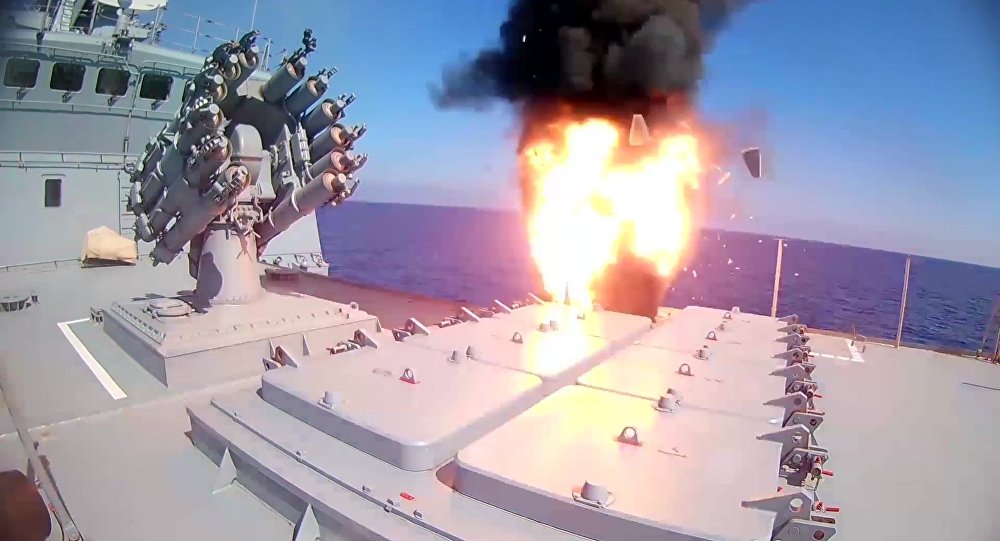 Russian Frigate Strikes ISIS Targets In Dier Ezzor With Kalibr Cruise Missiles