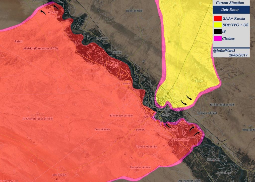 ISIS Defense Collapses Northwest Of Deir Ezzor, Syrian Army Liberates About 100km2 (Maps)