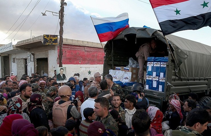 First Humanitarian Aid Column Reaches Deir Ezzor City As Government Troops Further Pushes Against ISIS