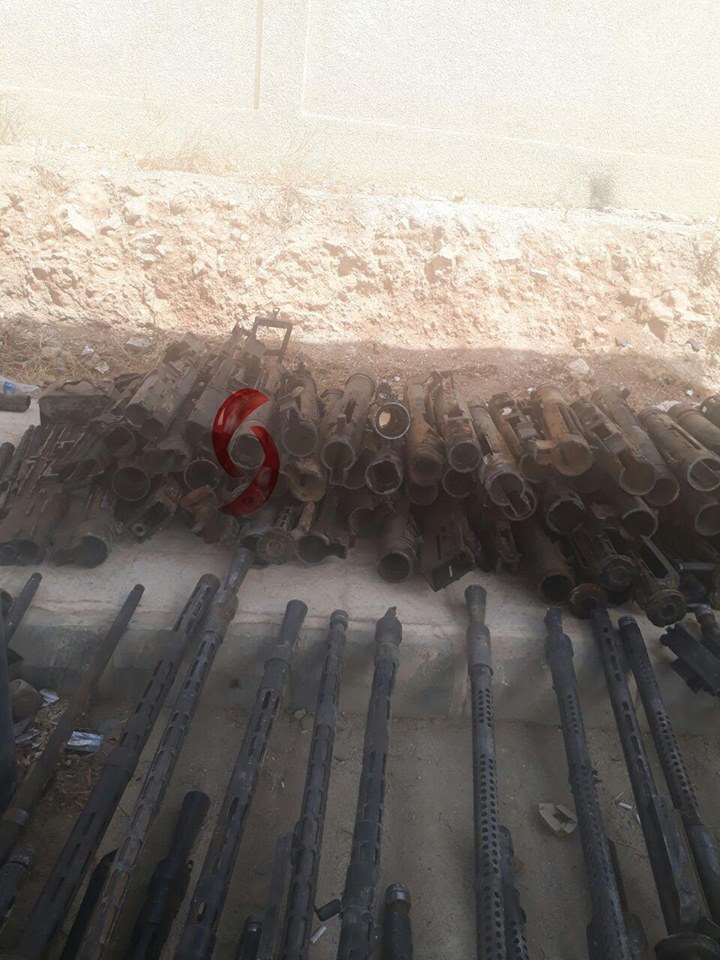 Army Seized Drone Factory, Large Number Of Weapons And Ammunition From ISIS In Uqayribat Area (Photos)