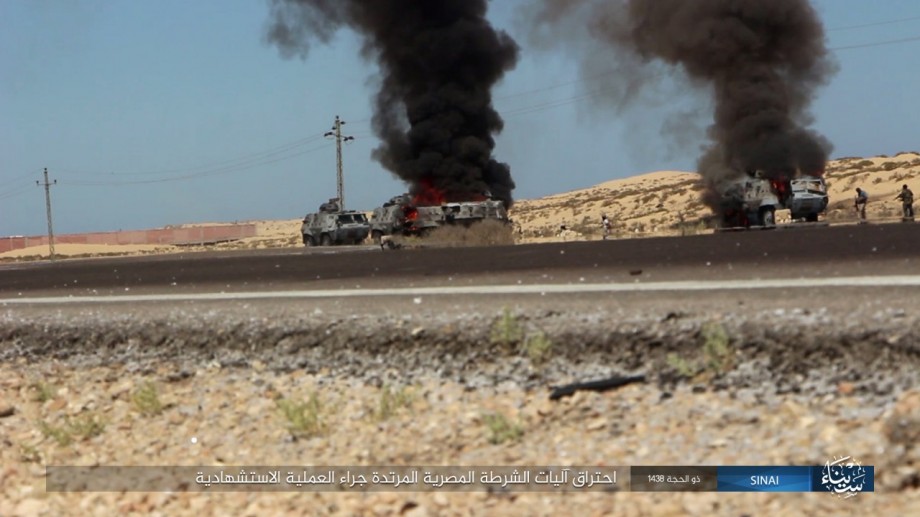 In Photos: ISIS Ambushes Egyptian Military Column In North Sinai