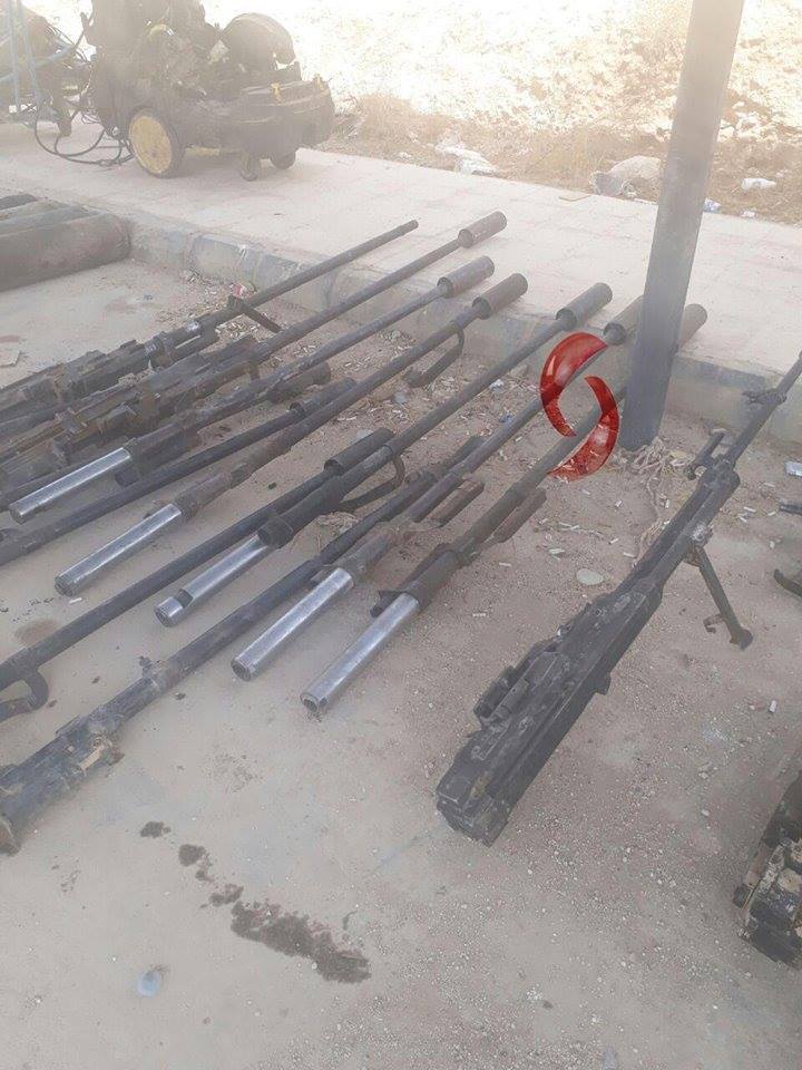 Army Seized Drone Factory, Large Number Of Weapons And Ammunition From ISIS In Uqayribat Area (Photos)