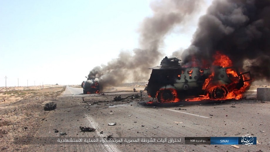 In Photos: ISIS Ambushes Egyptian Military Column In North Sinai