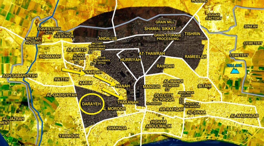 US-backed SDF Recaptures Darayeh Area From ISIS In Raqqah