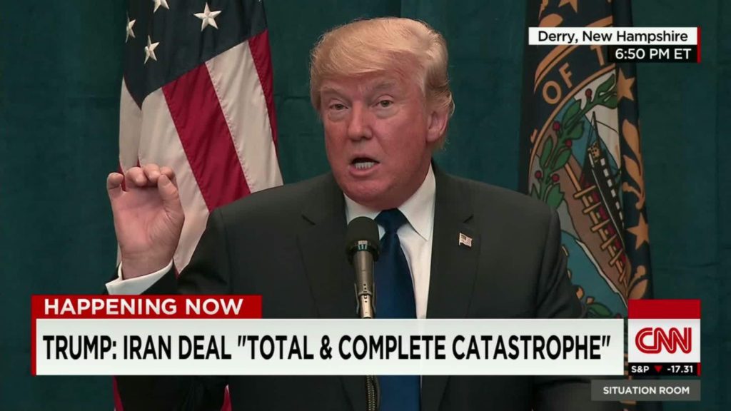 Donald Trump Declares "Calm Before The Storm" Amid Rumors That He's Going To Drop Iran Nuclear Deal